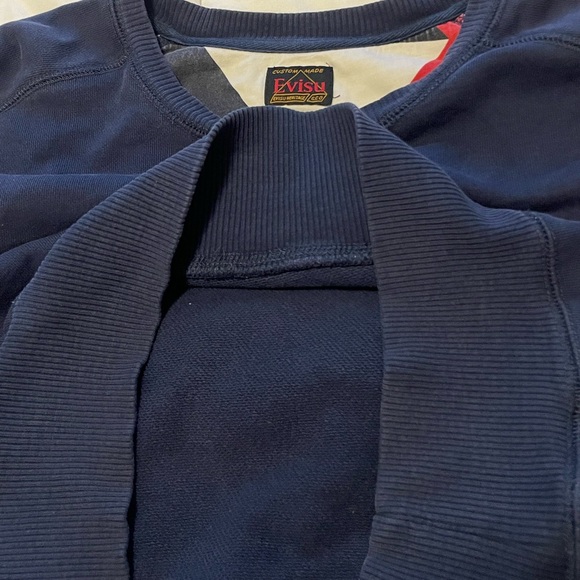 Evisu navy crewneck - Picture 5 of 6